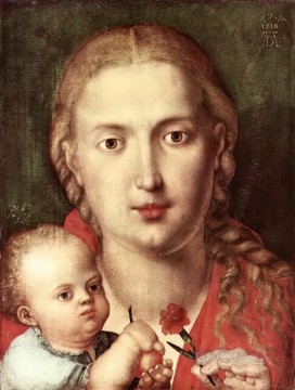 アルブレヒト・デューラー Painting - カーネーションの聖母 アルブレヒト・デューラー
